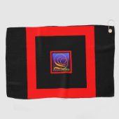 INITIAAL R MONOGRAM GOLFHANDDOEK (Horizontaal)