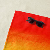 Initiaal Rainbow-Waterverf voor persoonlijke naam Strandlaken (In situ)