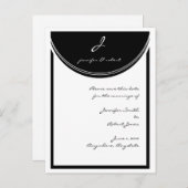 Initiaal Reactie De datum opslaan Aankondigingskaart (Voorkant / Achterkant)