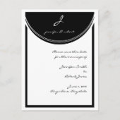 Initiaal Reactie De datum opslaan Aankondigingskaart (Voorkant)