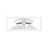 Initiaal retouradres met groen  zelfinktende stempel (Design)