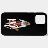  Initiaal Rol kalligrafie Stijlvol zwart Case-Mate iPhone Case (Achterkant (horizontaal))