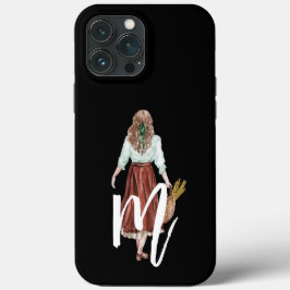  Initiaal Rol kalligrafie Stijlvol zwart Case-Mate iPhone Case