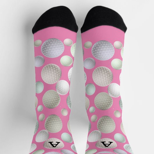 Initiaal roze Golf Sokken (Top)