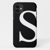 Initiaal S iPhone Case (Achterkant)