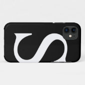 Initiaal S iPhone Case (Achterkant (horizontaal))