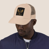 initiaal S Unieke stijlvolle accessoire Gouden Ade Trucker Pet (In situ)