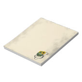 Initiaal S,  zonnebloemblok Notitieblok (Linkerzijde)