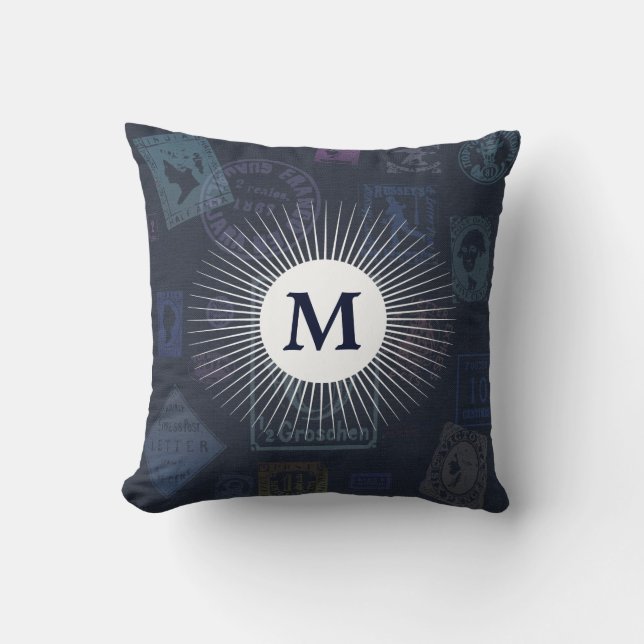  Initiaal Stamps Pillow Kussen (Voorkant)