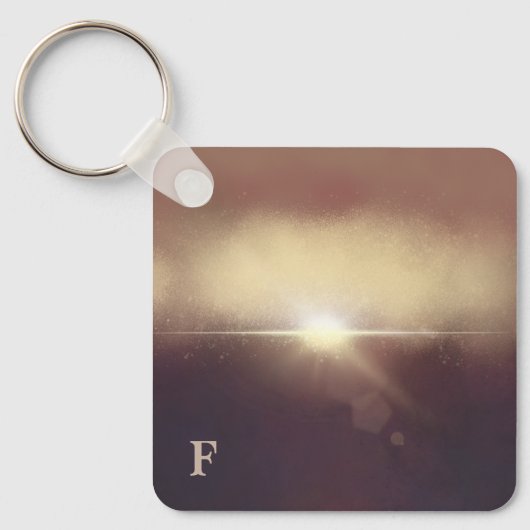 Initiaal sunset sleutelhanger (Voorkant)