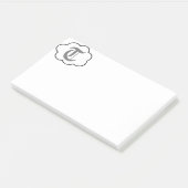 Initiaal T Monogram Opmerkingen Post-it® Notes (Schuin)