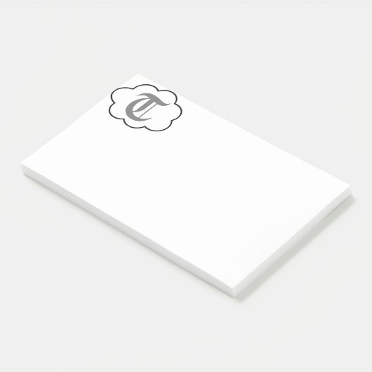 Initiaal T Monogram Opmerkingen Post-it® Notes (Schuin)