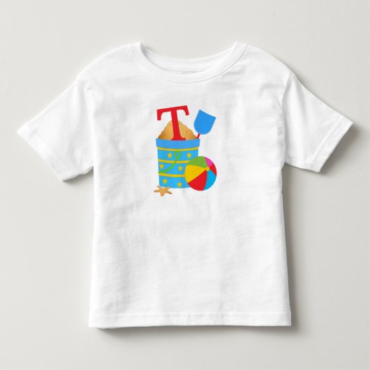 Initiaal T - Toddler Fine Jersey T-Shirt (Voorkant)
