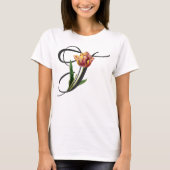 Initiaal T,  Tulpen T-shirt (Voorkant)