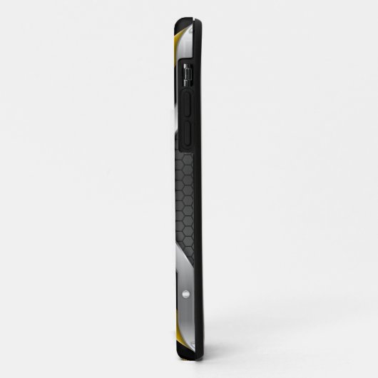 Initiaal toevoegen Naam Veiligheid Geel zwart Silv Case-Mate iPhone Case (Achterkant/links)