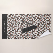 Initiaal-typografie van de luipaard badhanddoek (Badhanddoek)
