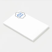 Initiaal U Monogram Opmerkingen Post-it® Notes (Schuin)