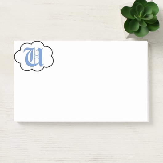 Initiaal U Monogram Opmerkingen Post-it® Notes (Kantoor)