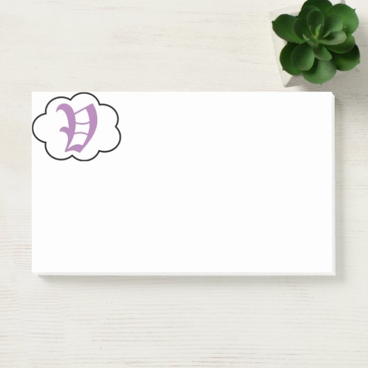 Initiaal V Monogram Post-it Nota's Post-it® Notes (Kantoor)