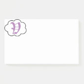 Initiaal V Monogram Post-it Nota's Post-it® Notes (Voorkant)