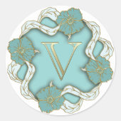 initiaal V-monogram stickers (Voorkant)