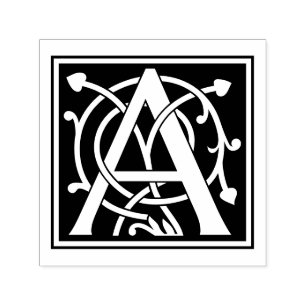 Initiaal van de Douane Monogrammed Mercer Zelfinktende Stempel