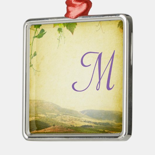 Initiaal van het Italiaanse Plattelandsmonogram Metalen Ornament (Links)