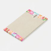 Initiaal van het Kraft Monogram van de blote Water Post-it® Notes (Schuin)