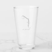 Initiaal van het Monogram van de klasse F met de K Glas (Achterkant)