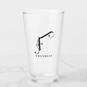 Initiaal van het Monogram van de klasse F met de K Glas (Voorkant)