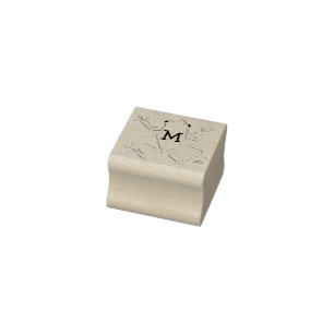 Initiaal van het monogram van het Kind boomkikkers Rubberstempel