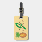 Initiaal van het tropische eiland Pineappelfruit Bagagelabel (Voorkant verticaal)