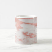 Initiaal van het witte en Roos goudmarmer Koffiemok (Center)