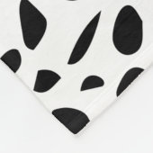 Initiaal van het witte tongpatroon Terrazzo Fleece Deken (Hoek)