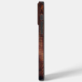 Initiaal van houtmonogram Rustic Deer Antler Case-Mate iPhone Case (Achterkant / Links)