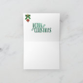 Initiaal van kerstkaarsen met gloeiverlichting K Feestdagen Kaart (Binnen)