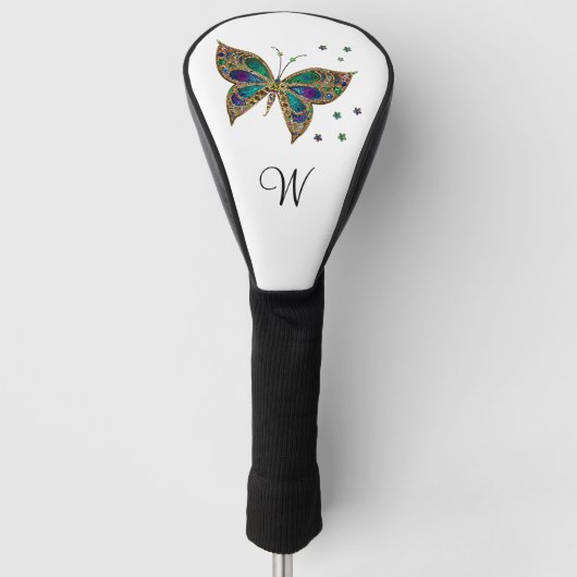 Initiaal van mozaïekvlinder golfheadcover (Voorkant)