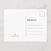 Initiaal van politie met dun blauw lijnmonogram ve aankondigingskaart (Achterkant)