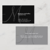 initiaal visitekaartje (Voorkant / Achterkant)