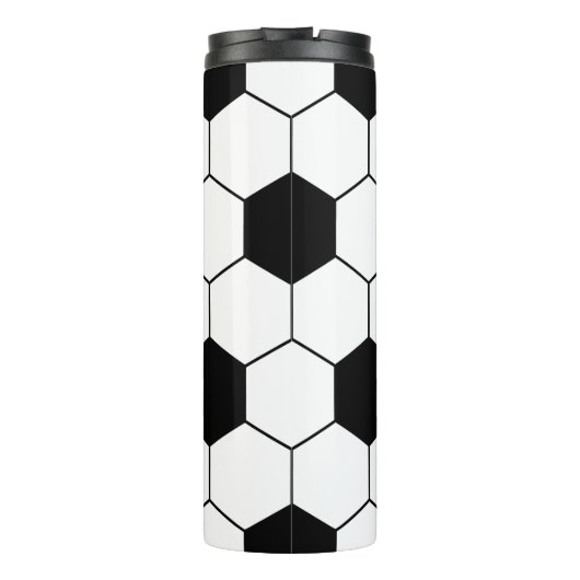 Initiaal Voetbal patroon Thermosbeker (Achterkant)