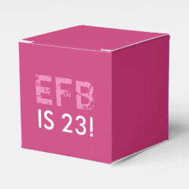 Initiaal vogelbeschermingsdoos - Roze Bedankdoosjes