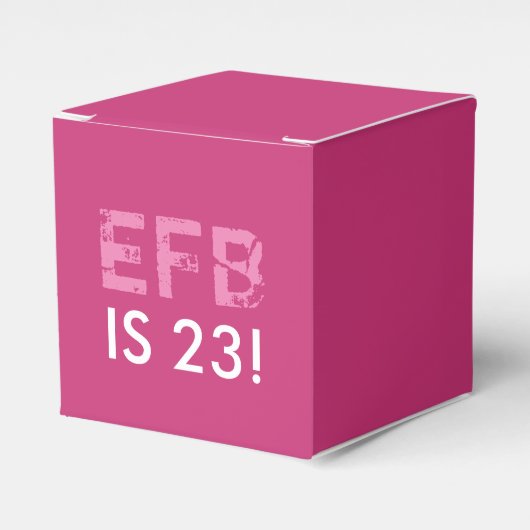 Initiaal vogelbeschermingsdoos - Roze Bedankdoosjes (Voorkant Zijde)