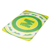 Initiaal voor groene alligator Crocodile Gator Badmat (Gekanteld)