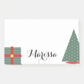 Initiaal voor kerstbomen en Cadeaus Post-it® Notes (Voorkant)