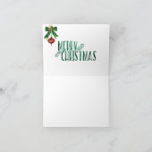 Initiaal voor kerstkaarsen met lichtverlichting F Feestdagen Kaart (Binnen)