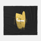 Initiaal voor modern zwart-witscript fleece deken (Voorkant (Horizontaal))