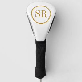 Initiaal voor persoonlijke monogram golfheadcover