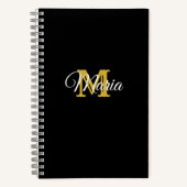 Initiaal voor persoonlijke naam notitieboek (Voorkant)