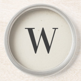  Initiaal voor schrijfmachines Zandsteen Onderzetter