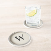  Initiaal voor schrijfmachines Zandsteen Onderzetter (Zijkant)